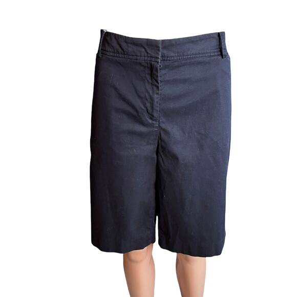 Talbots Navy Blue 9” Perfect Short 14 Casual Summer Vacation Resort Preppy - Picture 1 of 5
